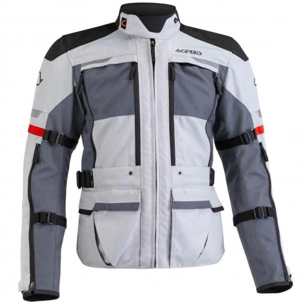 Acerbis X-Tour CE 3 light gray motorcycle jacket