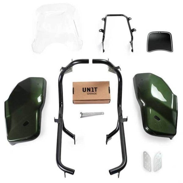 Unit Garage kit Dual-Scrambler verde Triumph 1200