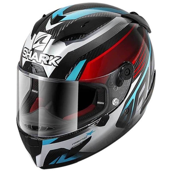 Shark RACE-R PRO Carbon ASPY full face helmet red blue