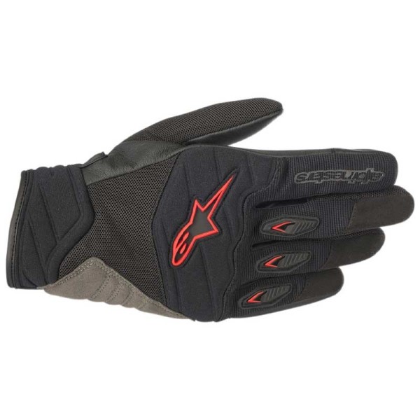 Alpinestars Shore black red motorcycle gloves