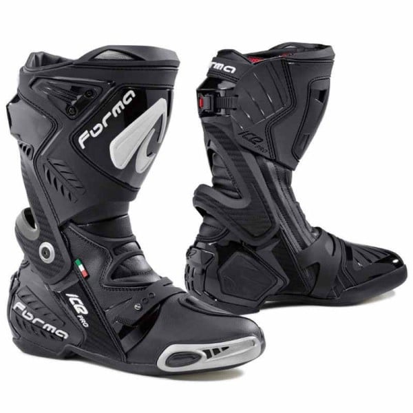 Forma Ice Pro black motorcycle racing boots