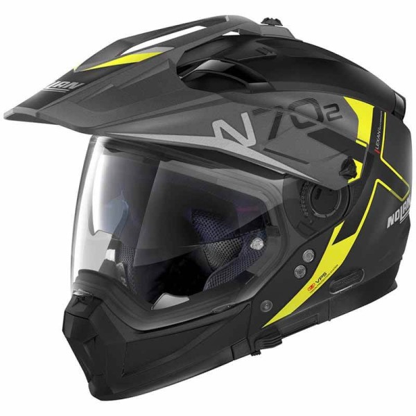 Nolan N70-2 X Bungee Enduro Helm schwarz gelb