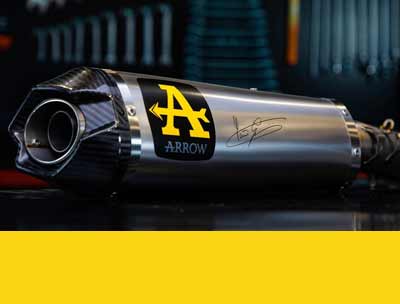 Arrow, une large gamme de produits pour am&eacute;liorer les performances et l&#039;esth&eacute;tique de votre moto