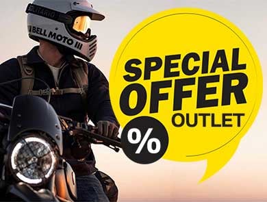 Exclusive offers on clothing and motorcycle helmets from the best brands