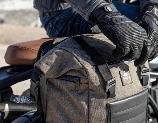 Cafe racer motorcycle bags