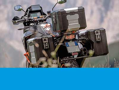 MyTech aluminum motorcycle suitcases