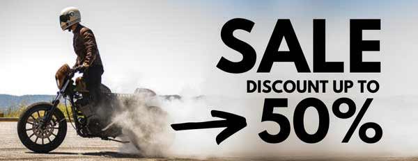 SALE on helmets and motorcycle accessories