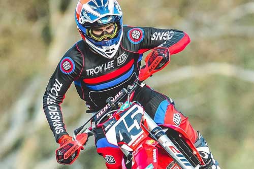 Troy Lee Designs helmets and motocross clothing